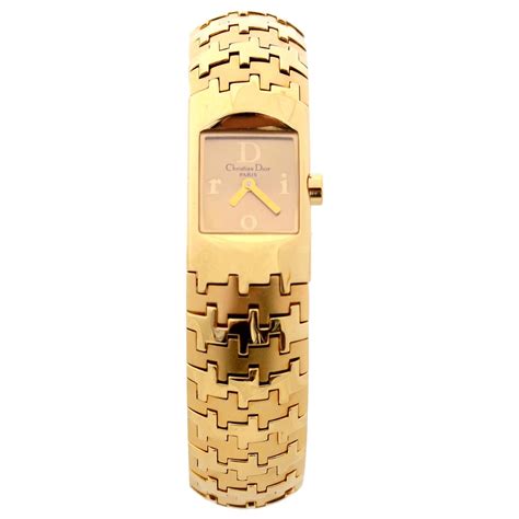 dior gold watch